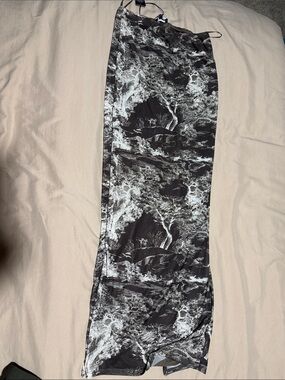 Brown and cream  Printed Maxi Skirt